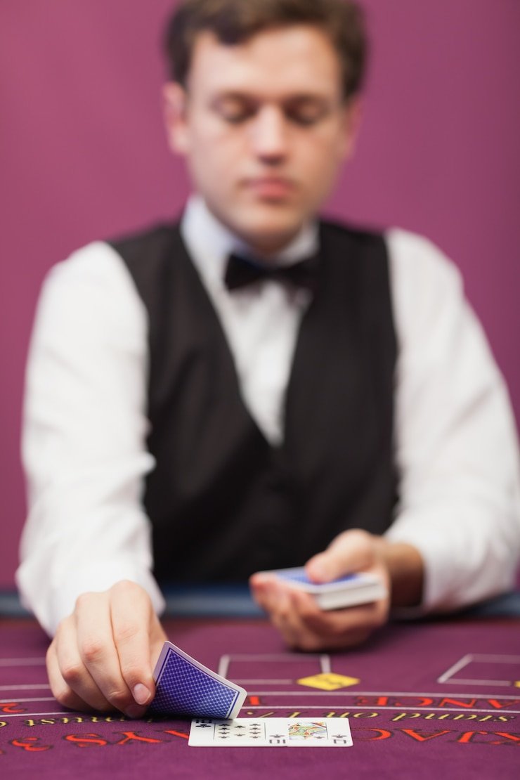 Live casino dealer and sports screens