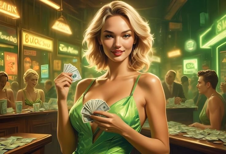 Live dealer at Three Card Poker table